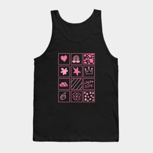 Pink cute pattern Tank Top